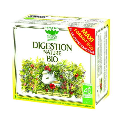Malin au jardin：Tisane digestion nature bio en boite de 80 g