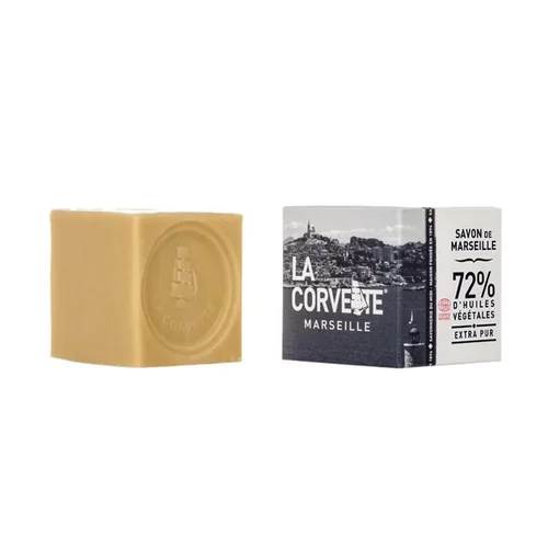 Bien pour le jardin：Cube de savon de Marseille extra pur Boîte 200 g