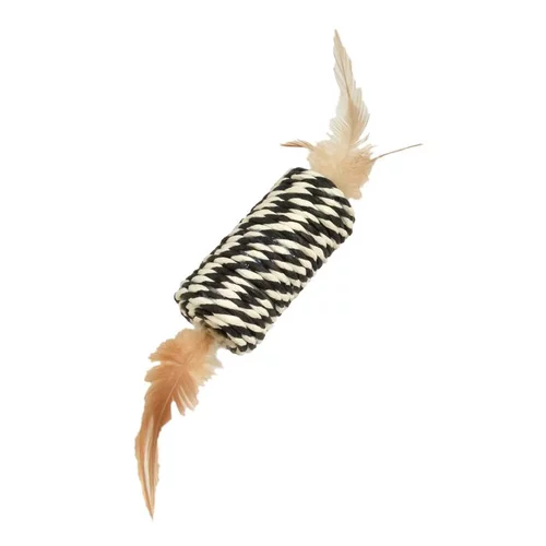 Jardin & idées：Jouet à griffer pour chat coloris noir Bobby Tube - 8 x 3,5 cm
