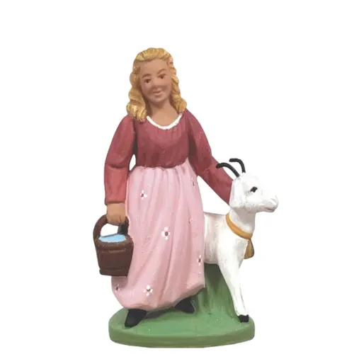Essentiel pratique：Personnage de crèche de Noël Manon Santons Escoffier - 7 cm