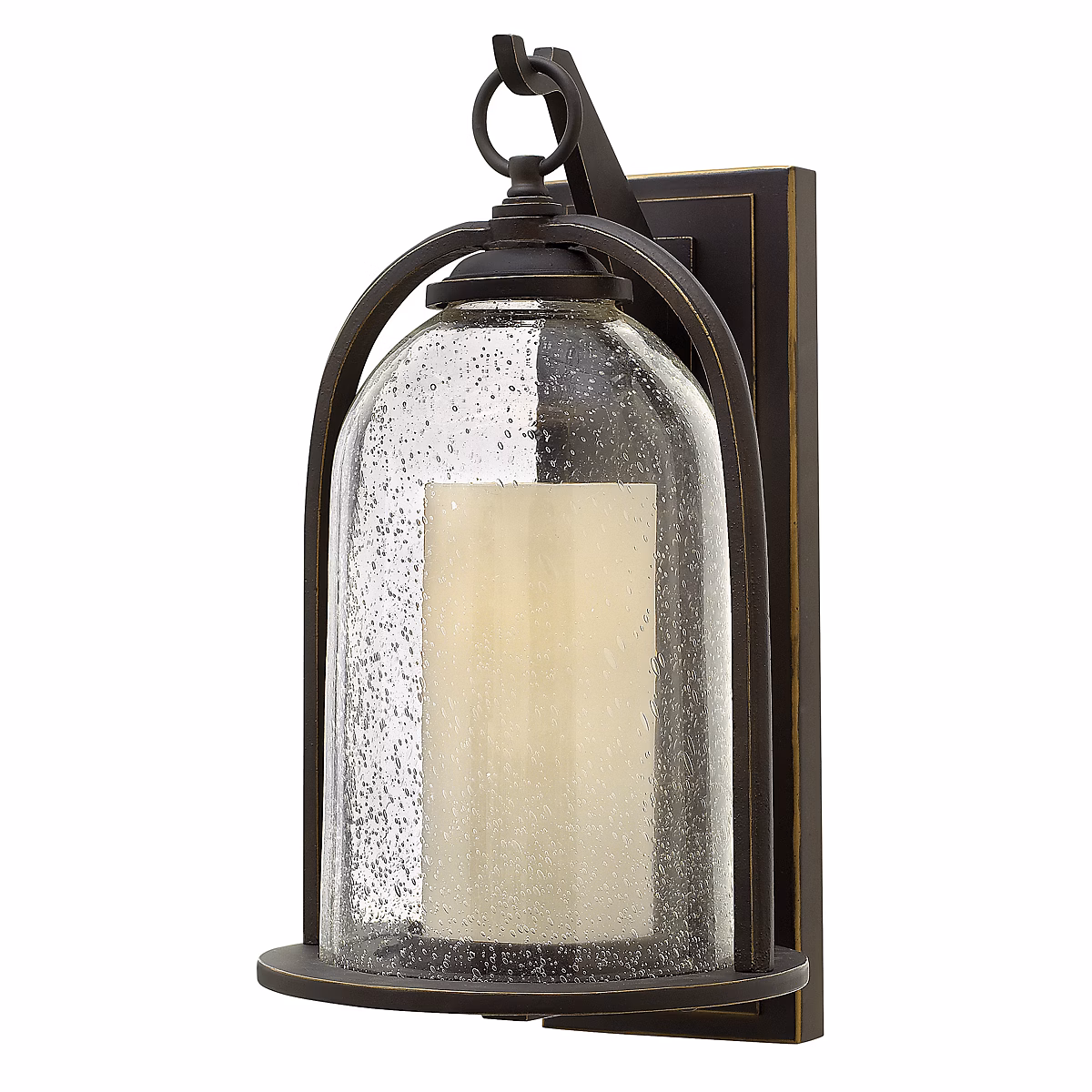 Elstead Quincy – Lanterne murale extérieure à 1 lumière, bronze huilé, IP44, E27
