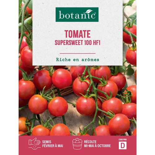 Univers jardin：Graines de tomate supersweet 100 HF1 botanic® - graines à semer