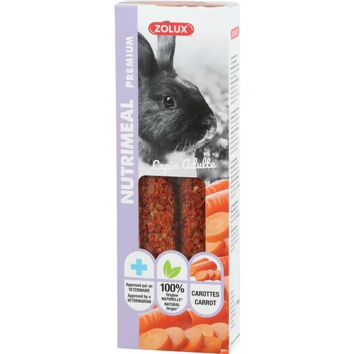 Pour créer votre espace extérieur:Sticks carotte pour lapin Zolux Nutrimeal 3 - 115 g