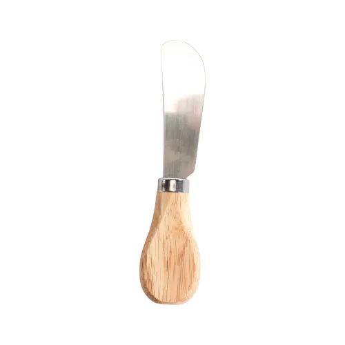 Pour tous vos besoins extérieurs:Ensemble de 5 petits couteaux à fromage en métal et bambou naturel - la boîte