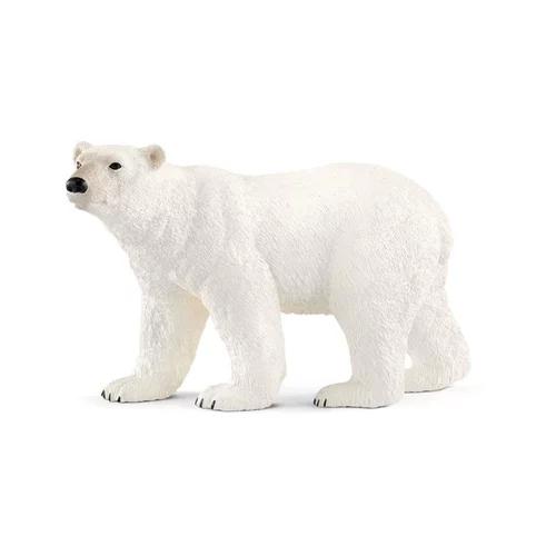 Une solution adaptée au jardin：Figurine Ours Polaire Série Animaux sauvages 12,2x5,7x7,2 cm