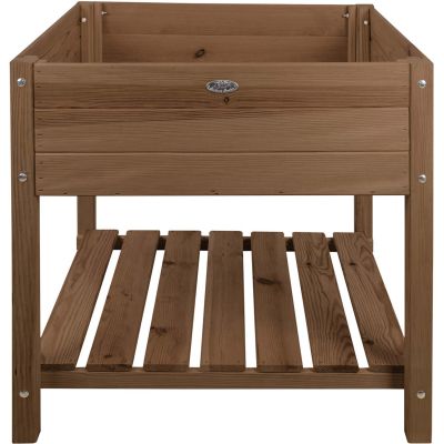 Carré potager en pin teinté sur pieds (Largeur 78 cm)