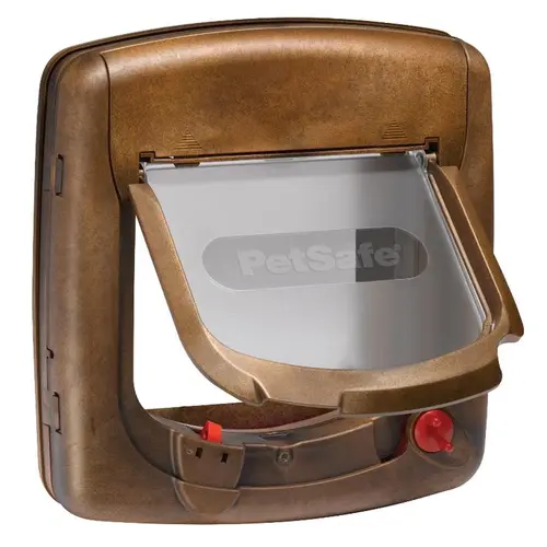 Pour la maison et le jardin:Chatière Petsafe magnétique luxe brune