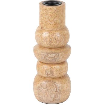 Bougeoir en bois de manguier Formado Small (Naturel)