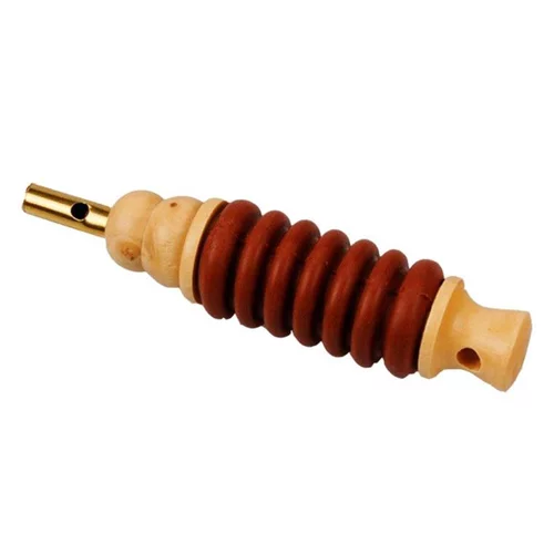 Pour mieux profiter du jardin:Appeau grive musicienne à soufflet en bois coloris beige Les Zapos