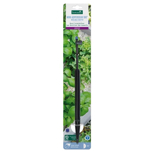 Idéal pour vos extérieurs:Mini asperseur 180° réglable sur pic botanic® - Arrosage goutte à goutte
