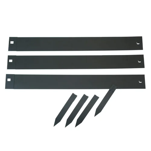 Choix utile：Bordure de jardin en métal noir Nature Outside Living - 264 x 10,2 cm