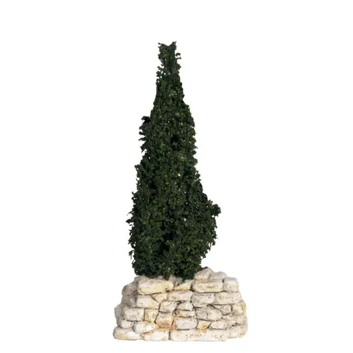 Adapté à vos extérieurs：Décor de crèche de Noël cyprès Santons Escoffier - 8 x 8 x 17 cm