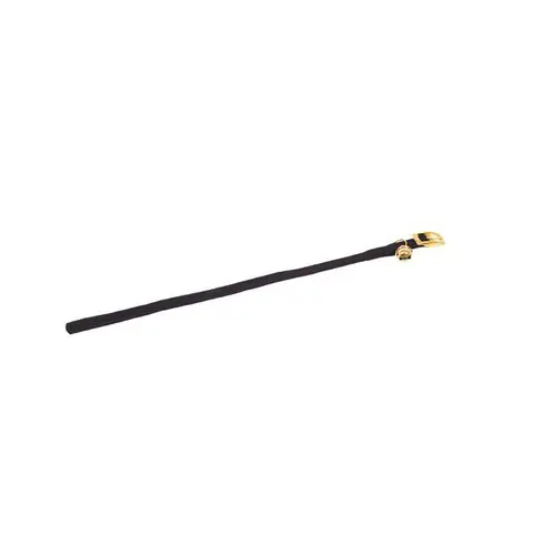 Pensé pour vos extérieurs：Collier chat noir en nylon tubulaire avec grelot 10 mm Martin Sellier - 30 cm