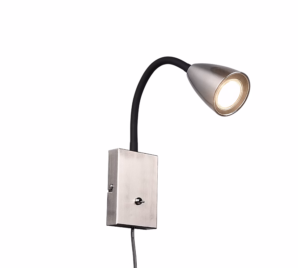 Applique murale 1xGU10 | Max 10W – nickel mat – Trio – Wanda