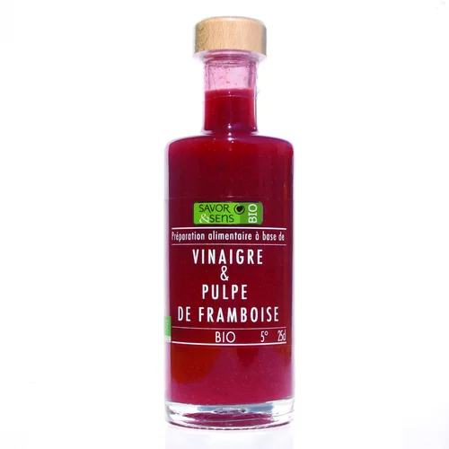 Pour l’univers du jardin：Vinaigre à la framboise 25 cl