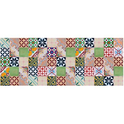 Tapis intérieur extérieur en vinyle mosaique (180 x 70 cm)