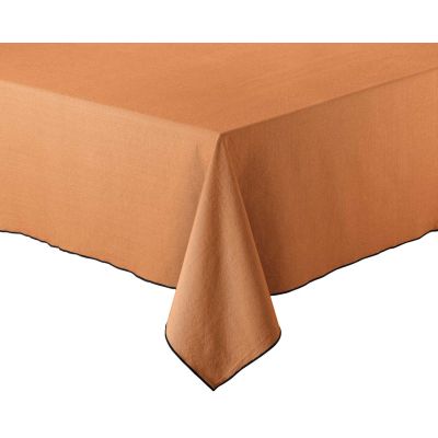 Nappe en coton recyclé Grace 170 x 300 cm (Caramel)