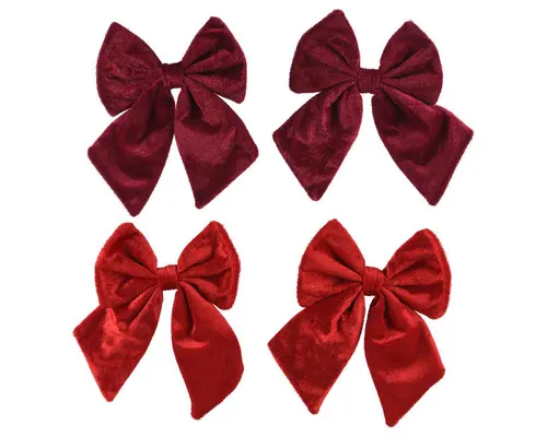 Une solution pratique pour le jardin:Nœud en polyester rouge à suspendre - 17 x 14 cm