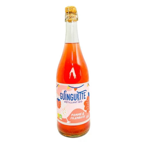 Une sélection pour le jardin：Pétillant pomme framboise bio Le Coq Toque - 75 cl