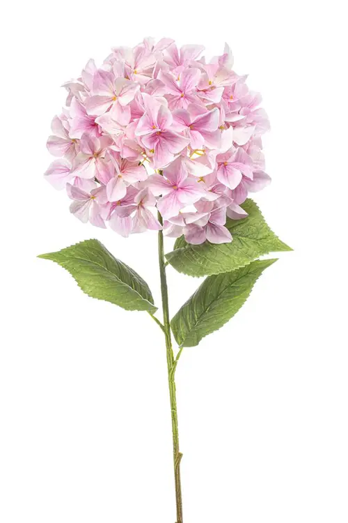 Adapté à vos extérieurs：Tige d’Hortensia artificiel XL rose clair - Ø 27 x H 90 cm