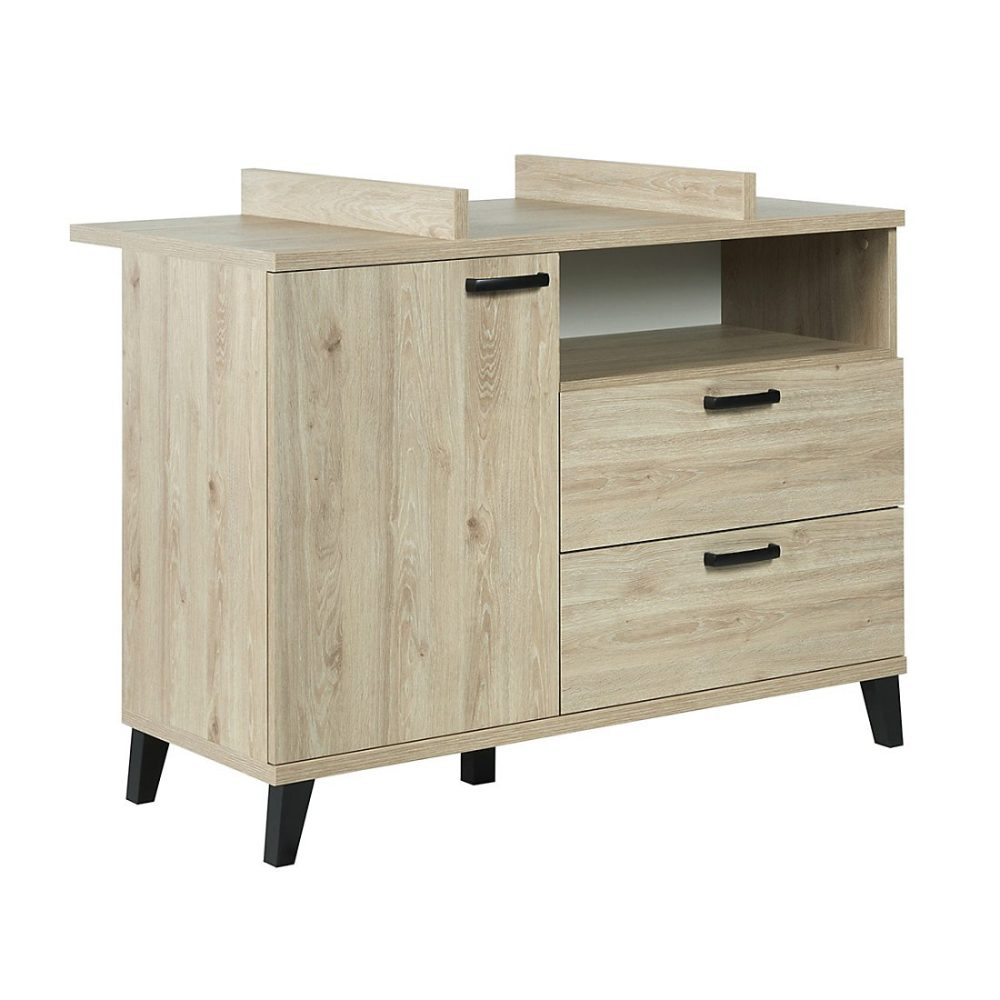 Commode bébé DANAE Table à langer intégrée coloris chene clair – Réf. JXKDTHYMI3051753609