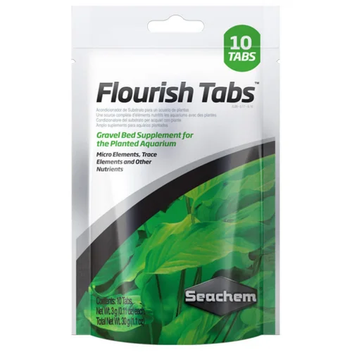 Indispensable au jardin:Comprimés d'engrais pour plantes aquatiques, enrichis en minéraux - SEACHEM Flourish Tabs - 10 unités