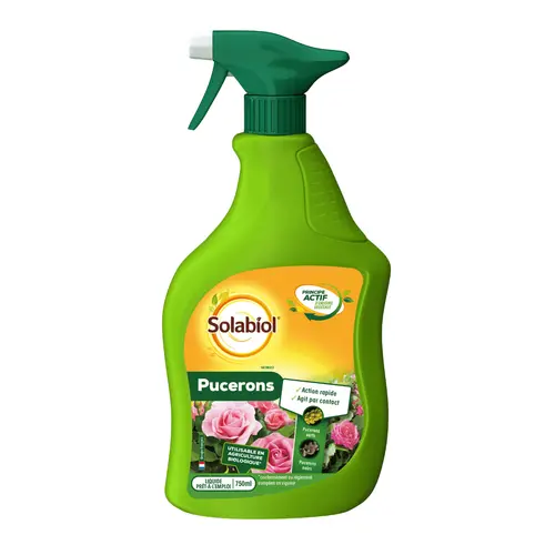 Idée extérieure：Traitement insecticide pucerons prêt-à-l'emploi Solabiol - 750 ml