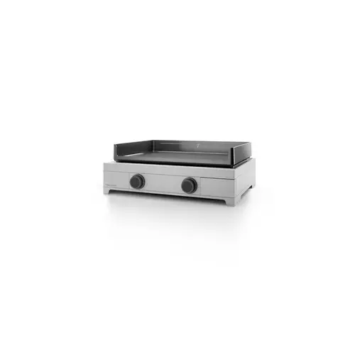 Pour simplifier le jardin：Plancha à gaz en inox et fonte émaillée Forge Adour Modern G 60 - 65,5 x 57,3 x 23,8 cm