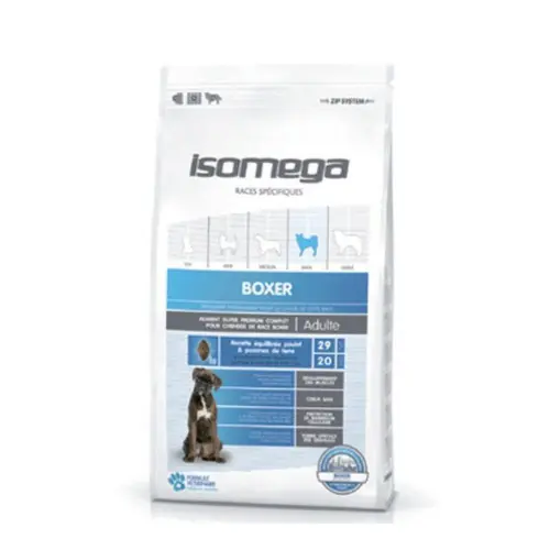 Un plus pour votre jardin：Croquette pour chien adulte Boxer au poulet Isomega - 12 kg