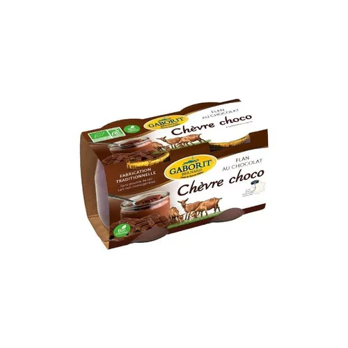 Une touche jardin：Chèvre choco-flan au chocolat Gaborit - 2X125 g