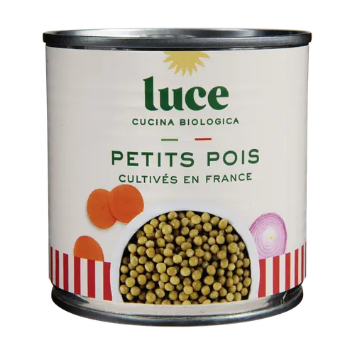 Sélection utile：Petits pois à l'étuvée bio Luce - 400 g