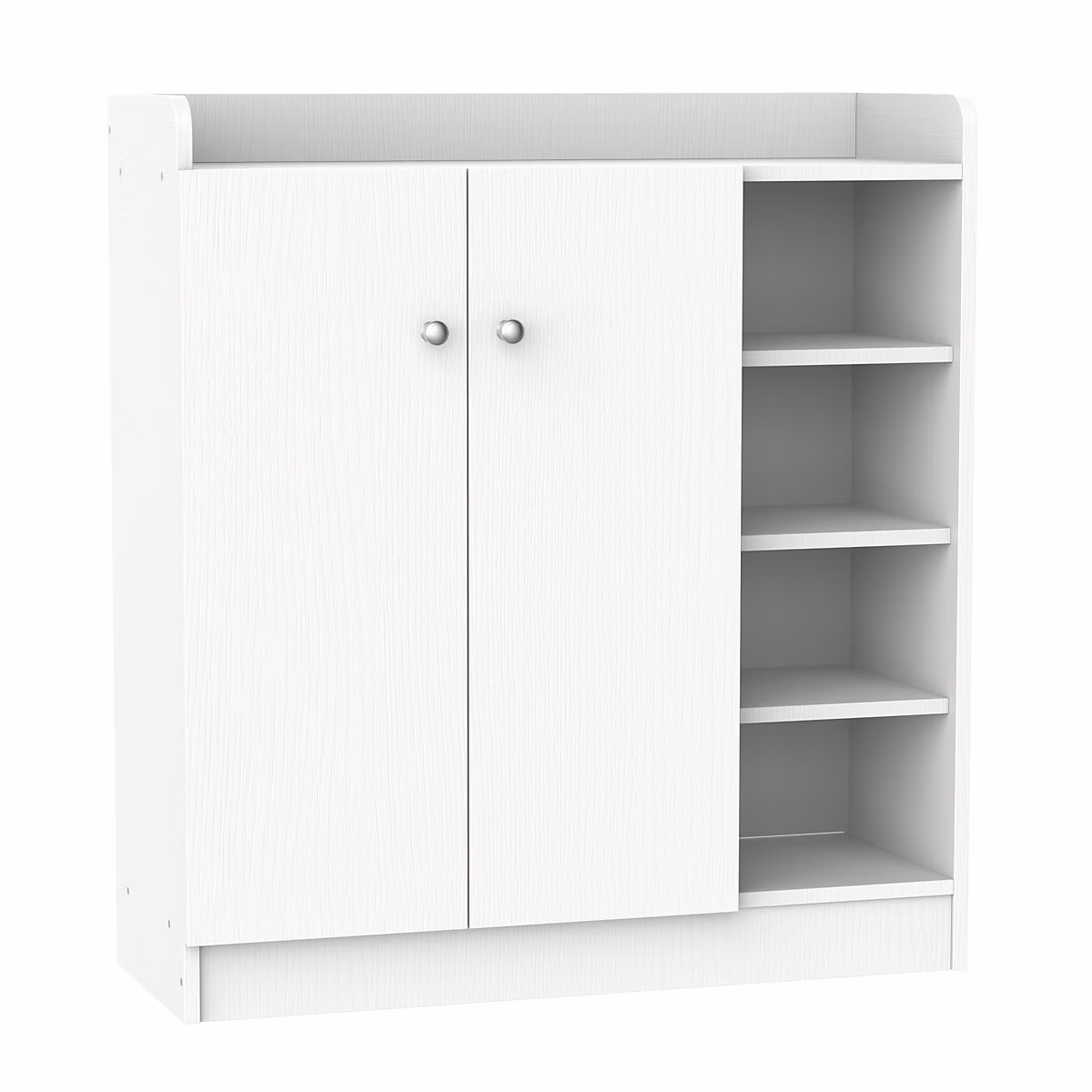 Armoire / etagere / meuble a chaussures très pratique en panneaux de particules blanc – Réf. HMBVUVJAV5942661138