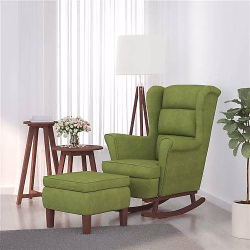 Chaise vidaxl interieur non pliable en bois H. 42 cm vert | Chaise