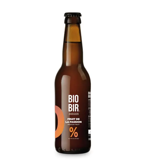 Jardin qualité:Bière sans alcool bio Biobir blonde Fruit de la Passion - 330 ml
