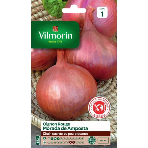 Pour mieux organiser vos extérieurs:Graines d'oignon rouge morada d'Amposta Vilmorin - graines à semer