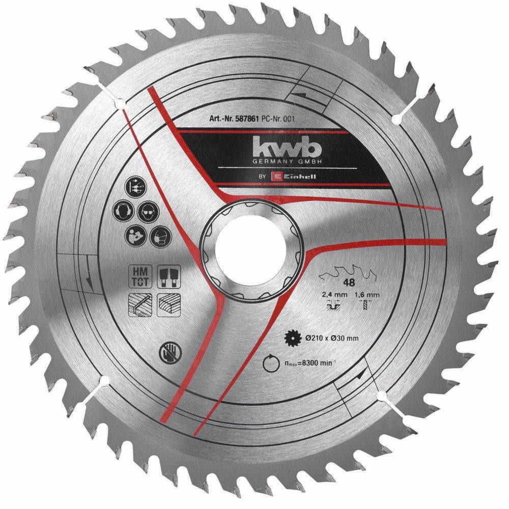 KWB Lame pour scie radiale diamètre 210x30x2,8 48 dents
