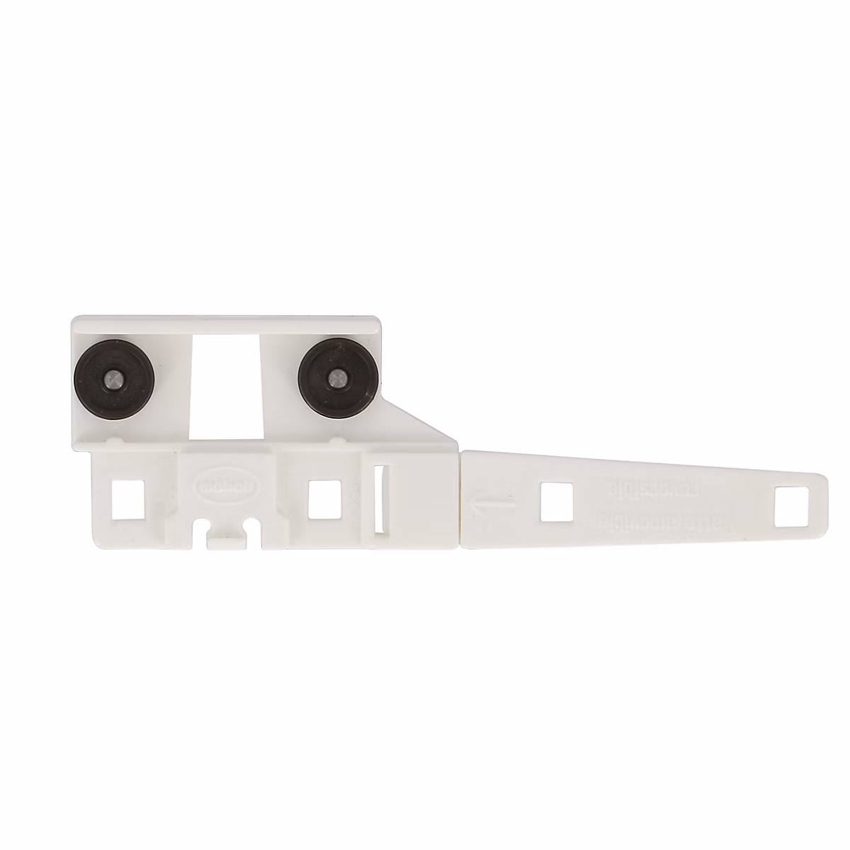 Conducteurs décorateur pour rail rideau 24 × 16 mm blanc – lot de 2 Mobois