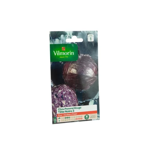 Accessoire au jardin：Graines de Chou rouge Tête noire Vilmorin - graines à semer