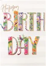 Univers extérieur：Carte double Happy Birthday aux Éditions Pictura