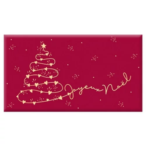 Ambiance jardin：Chocolat noir bio fin d'année « Joyeux Noël » Art Grafik - 40 g