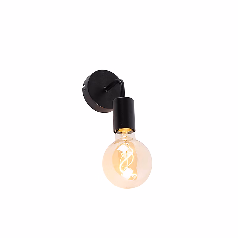 Applique murale moderne noire 15 – 5 cm, Facile