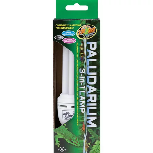 Durable au jardin：Lampe 3 en 1 blanche pour paludarium