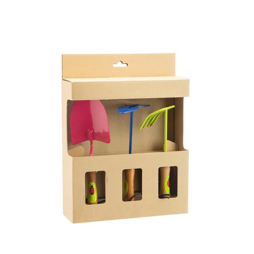 Un choix pratique pour le jardin:Ensemble de 3 outils de jardinage en métal pour enfant