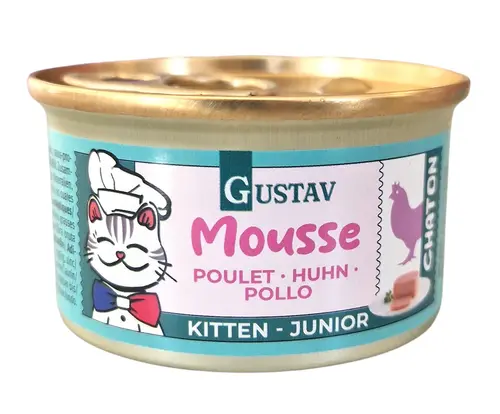 Autour du jardin：Pâtée pour chaton mousse de poulet Bubimex Gustav - 85 g