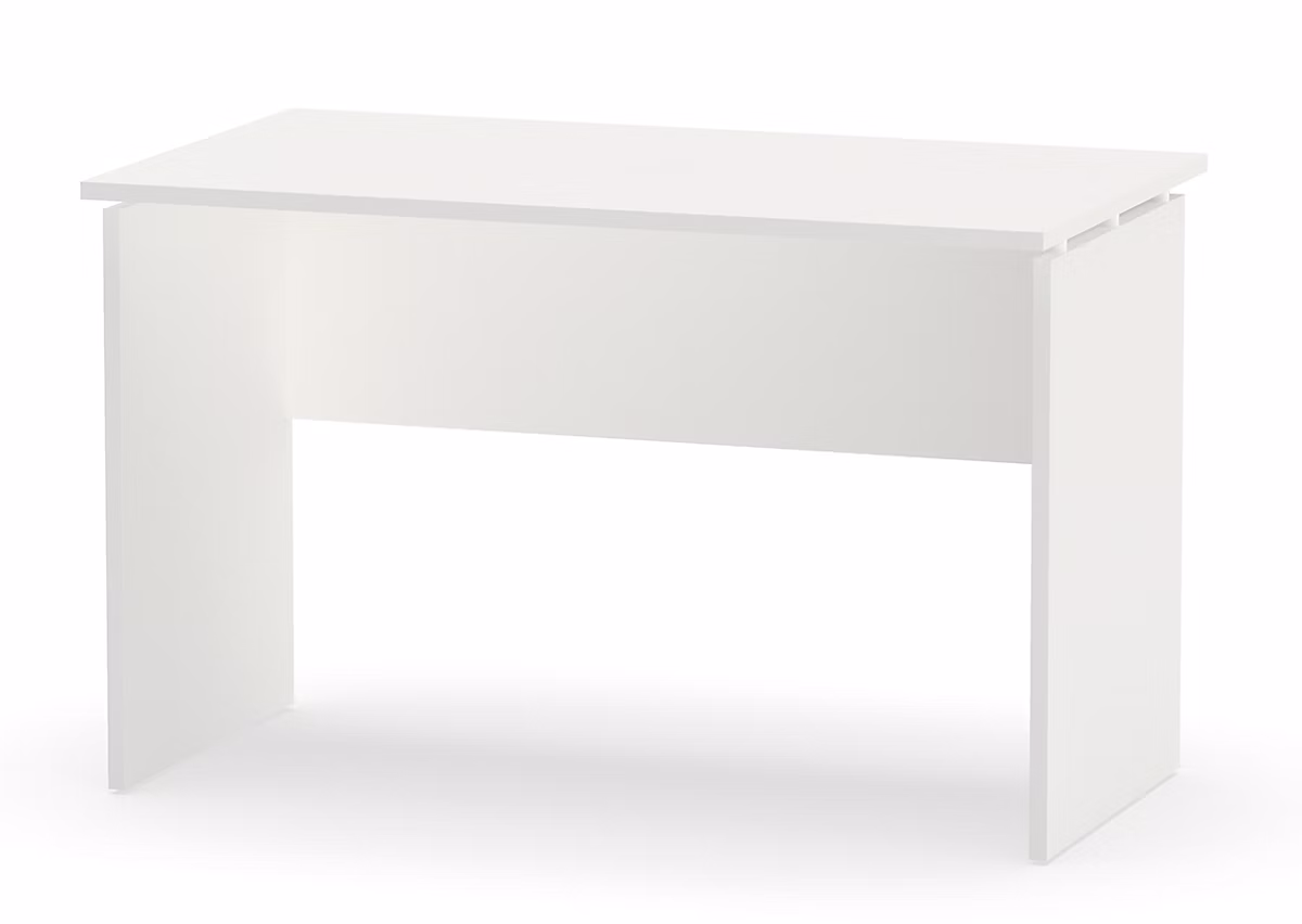 Bureau coloris blanc – Hauteur 76 x Longueur 120 x Profondeur 68 cm