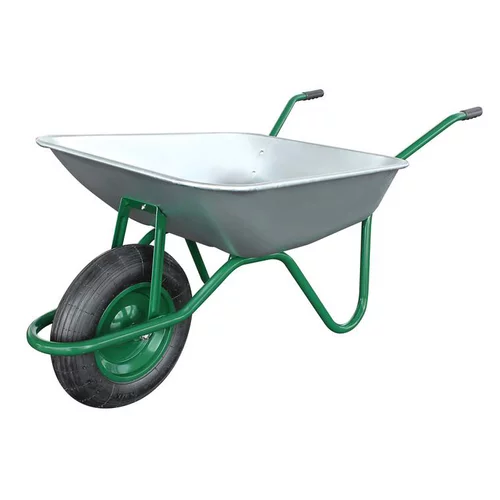 Confort extérieur：Brouette de jardinage gris/vert Galva 85L