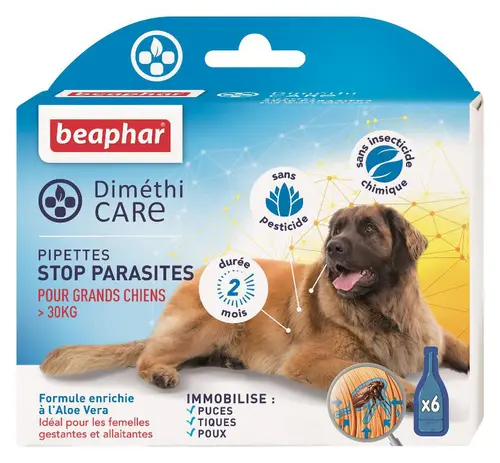 Extérieur nature:Pipettes pour grand chien DiméthiCARE 6 x 4,5 ml
