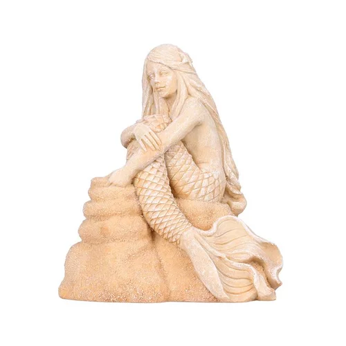 Confort pour le jardin:Décor d’aquarium sirène Ariel beige Europet Aqua Della grand modèle– 20,5 cm