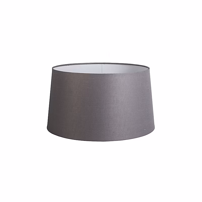 Abat – jour en lin gris foncé rond incliné 45/40/25