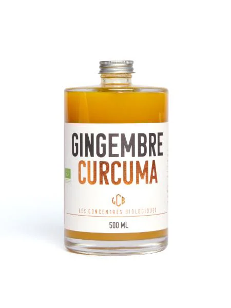 Conçu pour vos extérieurs：Concentré Bio Gingembre Curcuma Quai Sud - 500 ml
